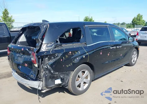 2019 Honda Odyssey Ex-L from USA, damaged, VIN 5FNRL6H76KB132803